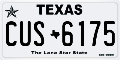 TX license plate CUS6175