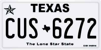 TX license plate CUS6272