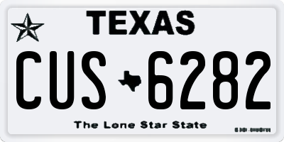 TX license plate CUS6282