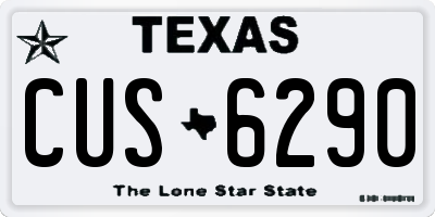 TX license plate CUS6290