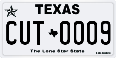 TX license plate CUT0009