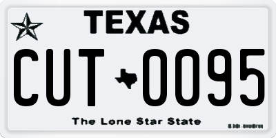 TX license plate CUT0095