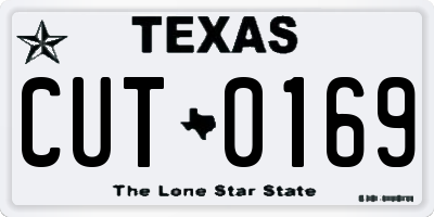 TX license plate CUT0169