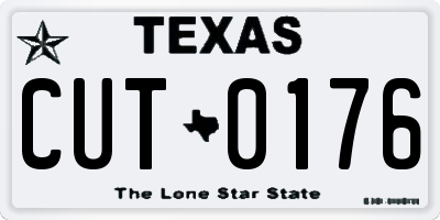 TX license plate CUT0176