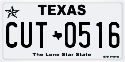 TX license plate CUT0516