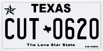 TX license plate CUT0620