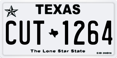 TX license plate CUT1264