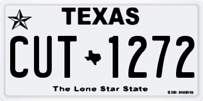 TX license plate CUT1272