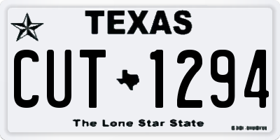TX license plate CUT1294