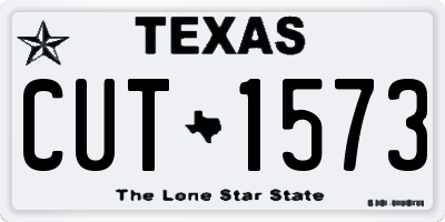 TX license plate CUT1573