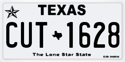TX license plate CUT1628