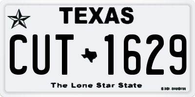 TX license plate CUT1629