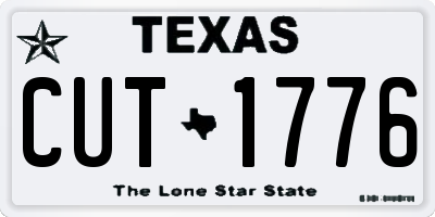TX license plate CUT1776