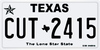 TX license plate CUT2415