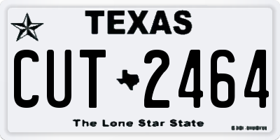 TX license plate CUT2464