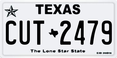 TX license plate CUT2479
