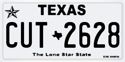 TX license plate CUT2628