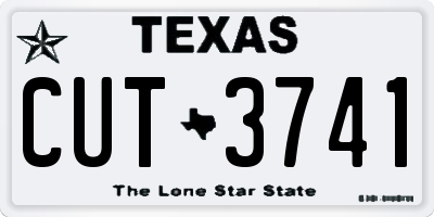 TX license plate CUT3741