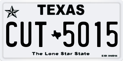 TX license plate CUT5015