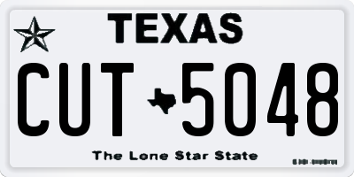 TX license plate CUT5048