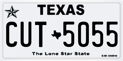 TX license plate CUT5055