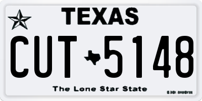 TX license plate CUT5148