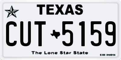 TX license plate CUT5159