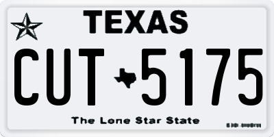 TX license plate CUT5175