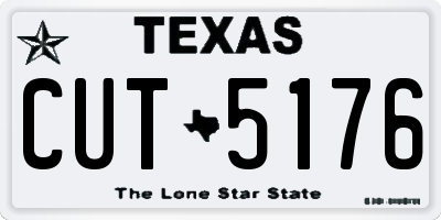 TX license plate CUT5176