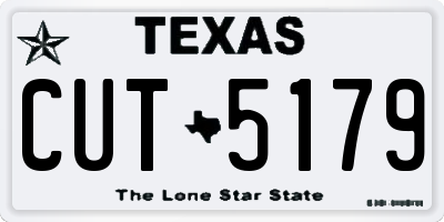 TX license plate CUT5179