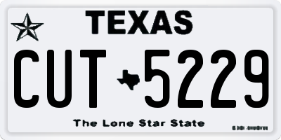 TX license plate CUT5229