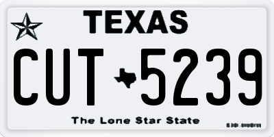 TX license plate CUT5239
