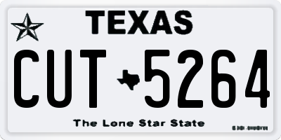 TX license plate CUT5264