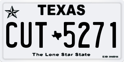 TX license plate CUT5271