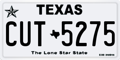 TX license plate CUT5275