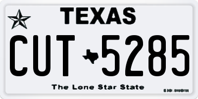 TX license plate CUT5285