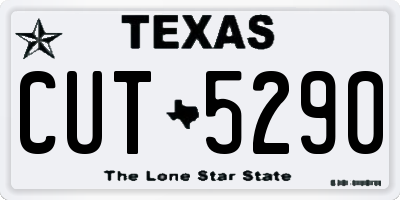 TX license plate CUT5290