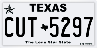 TX license plate CUT5297