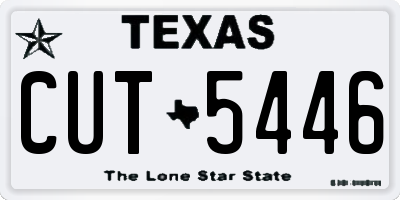 TX license plate CUT5446
