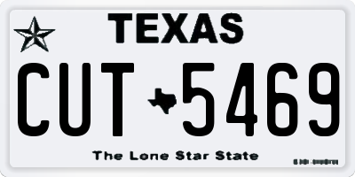 TX license plate CUT5469