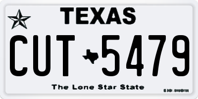 TX license plate CUT5479