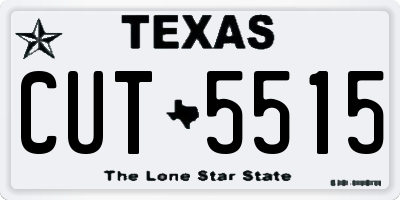 TX license plate CUT5515