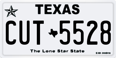 TX license plate CUT5528