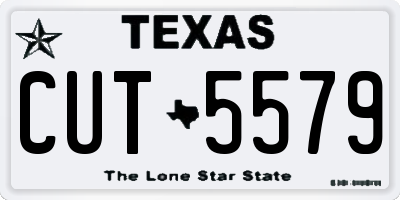 TX license plate CUT5579