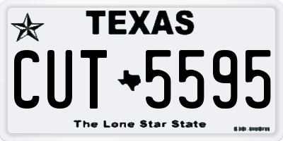 TX license plate CUT5595