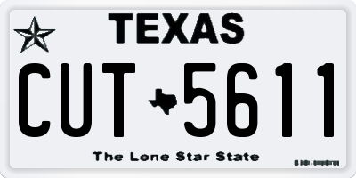 TX license plate CUT5611