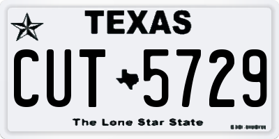TX license plate CUT5729