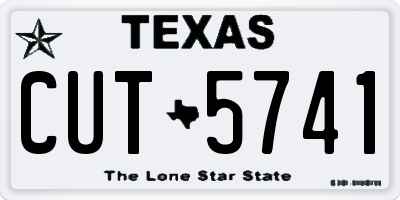 TX license plate CUT5741