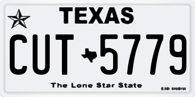 TX license plate CUT5779