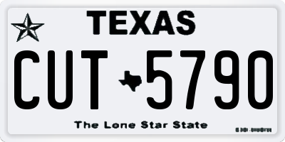 TX license plate CUT5790